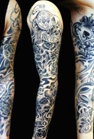 Imagen de tatuaje de brazo patrón de tatuaje de brazo complicado múltiple