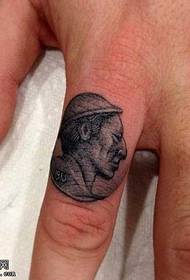 Vinger karakter tattoo patroon