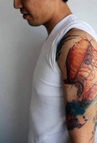 Jellyfish Tattoo- ის ნიმუშები რბილი ჟოლოს ტატუირების მრავალფეროვნება
