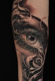 Tattoo eye tattoo pattern black sketch tattoo eye tattoo pattern on male arm piercing soul