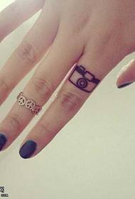 Finger kamera tatoveringsmønster