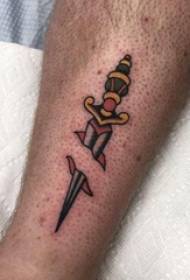 European and American dagger tattoos