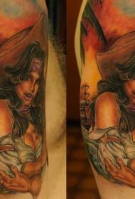 shoulder old comics like sexy pirate women tattoo designs