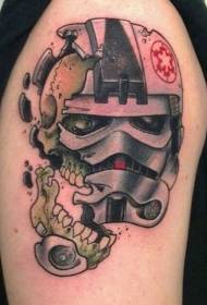 Schulter Farbe Sturm Kavallerie Zombie Tattoo Muster