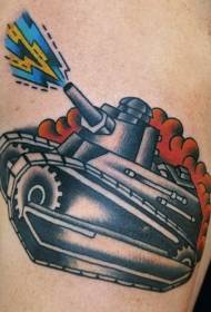 axel gammal genre färg liten tank tatuering mönster