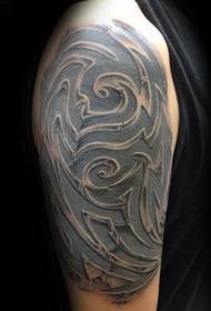 χρώμα τατουάζ ώμου αρχαία φυλών διακοσμητικά μοτίβο τατουάζ