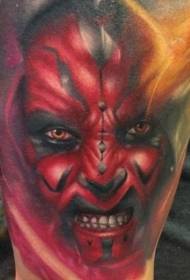 Star Wars: Dark Jedi barvne slike tatoo na ramenih