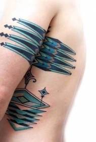 shoulder color body side interesting jewelry tattoo pattern