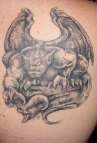 shoulder gray gargoyle tattoo Picture