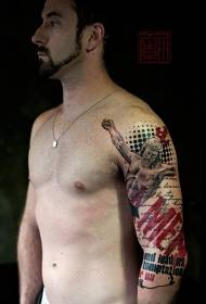 ώμος λαμπρό σύγχρονο ύφος Ιησού εικόνα τατουάζ
