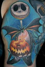 shoulder Color Christmas pre-protagonist with pumpkin tattoo picture