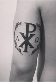 βραχίονα μαύρο ειδικό Θρησκευτικό μοτίβο τατουάζ σύμβολο