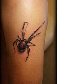 плячо Вельмі рэалістычны колер татуіроўкі вялікі павук