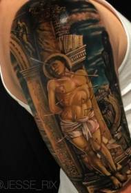Dramatični stil tetovaže kadulje tetovaže na ramenu