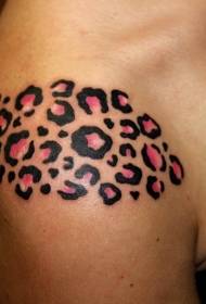 ombro cor menina rosa chita imprimir imagem de tatuagem
