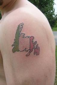 ramena barva preprosta irska nacionalna tetovaža