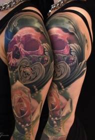 Shoulder color with rosy and sly tattoo pictures