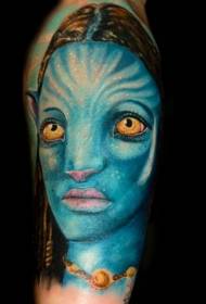 Shoulder color avatar tribal avatar tattoo pattern