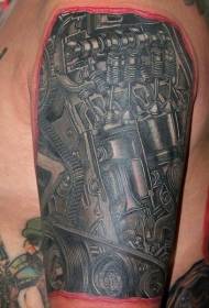 uzbudljiv realizam u stilu ramena tetovaža motora