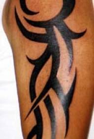 Arm classic tribal sign tattoo pattern
