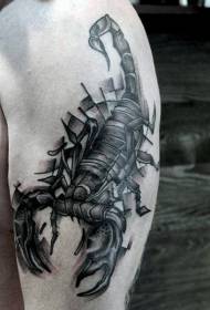 Grande braço divertido preto dados tatuagem padrão