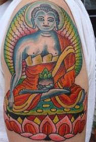 Großes Arm hinduistisches Buddha-Statue Vishnu-Tätowierungsmuster