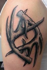 Образец за тетоважа на голема рака убава крстот