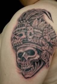 Shoulder Modeli i tatuazheve tirazë Aztec