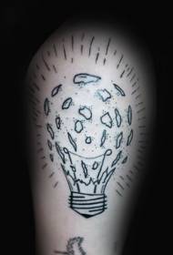 Iphethini le-black bulb tattoo