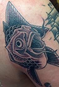 Modeli i tatuazhit me gjemba të krahut koi, 64016 @ Girl tatuazh tatuazh mbi shpatull