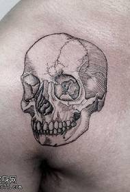 Рисунок татуировки ежа на плече