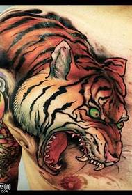 Shoulder tiger tattoo pattern