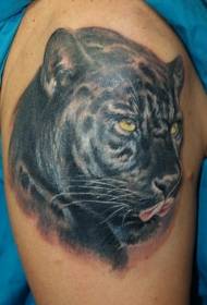 Babban leopard avatar tattoo tsarin