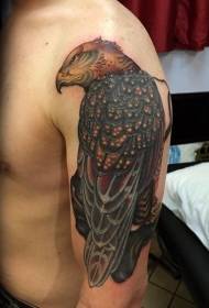Arm modern style eagle tattoo pattern