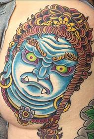 Pintura de ombro, rei imóvel, padrão de tatuagem