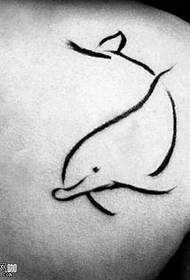 Shoulder fish tattoo pattern