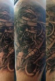 Fantasy mumija uzorak tetovaža
