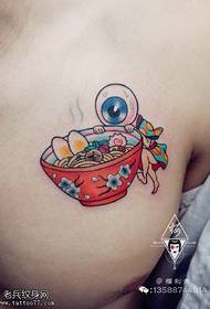 Delicious tattoo pattern in a bowl