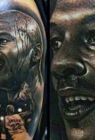 Michael Jordan-portret tattoo-patroan
