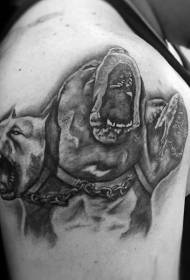 Великий колір руки страшно три собаки аватар татуювання візерунок