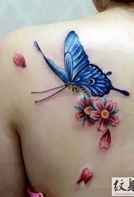 Super beautiful dream butterfly tattoo pattern Daquan