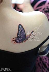 Váll pillangó Wen tetoválás mintával