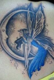 Elf és a Hold tetoválás minta