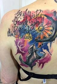 Ink ink dream catcher tattoo on the shoulder
