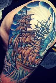 Wzór tatuażu na łódce