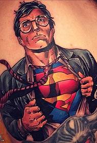 Superman tattoo on the shoulder
