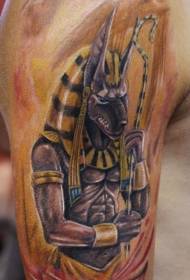 Ruke zle boje Egipatski bog zvijer tetovaža uzorak