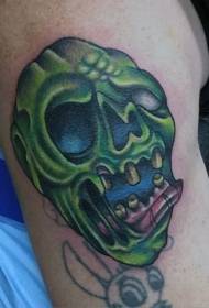 Tatueringmönster för zombie avatar med stor armfärg