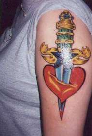 Arm dagger, tattoo, tattoo