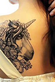 Sool unicorn tattoo pattern
